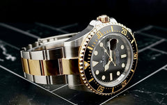 Rolex Sea-dweller 43mm Steel Yellow Gold Black Dial Mens Watch 126603