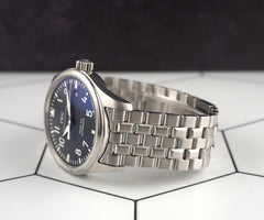 IWC 39mm Pilot Mark XVI Black Dial Stainless Steel Men's Watch IW325504