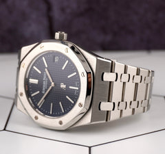 Audemars Piguet Royal Oak "JUMBO" 39mm Blue Dial Steel Thin Watch 15202ST