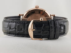 IWC Portofino 40mm 18K RG Blue Dial Leather Strap Men's Watch IW356522