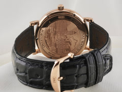 IWC Portofino 40mm 18K RG Blue Dial Leather Strap Men's Watch IW356522