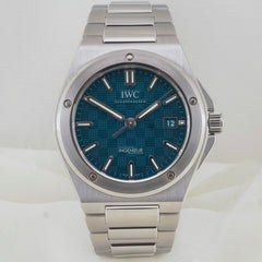 IWC Ingenieur Automatic 40mm Steel Band Aqua Dial Fixed Bezel IW328903