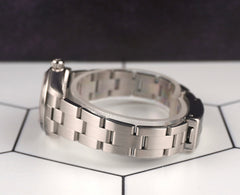 Rolex 25mm Oyster Perpetual Stainless Steel Salmon Dial Watch 67180