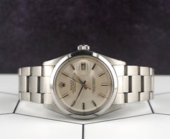 Rolex Vintage 36mm Datejust Mens Stainless Steel Watch Oyster Silver 1600