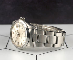 Rolex Vintage 36mm Datejust Mens Stainless Steel Watch Oyster Silver 1600