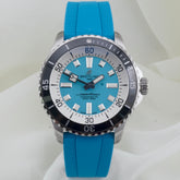 Breitling Superocean Automatic 44mm Steel Turquoise Rubber Strap A17376211L2S2