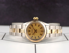 Rolex 25mm Oyster Perpetual Yellow Gold/Steel Ladies Watch 6719
