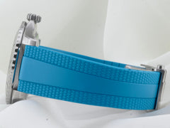 Breitling Superocean Automatic 44mm Steel Turquoise Rubber Strap A17376211L2S2