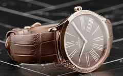 Omega 36mm De Ville Tresor 18k Rose Gold Ladies Watch 428.58.36.60.13.001