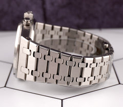 Audemars Piguet Royal Oak 41mm Chronograph White Dial Steel Watch 26320ST Papers