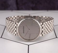 Audemars Piguet 31mm 18K White Gold Factory Diamond Silver Dial Watch D38409