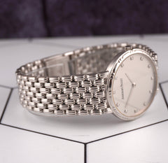 Audemars Piguet 31mm 18K White Gold Factory Diamond Silver Dial Watch D38409