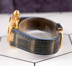 Cartier Pasha 32mm Yellow Gold Custom Iced Out 6ct Genuine Diamonds Ref 2399