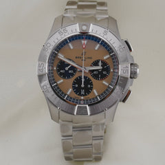 Breitling Avenger B01 Chronograph 44mm Steel Rotating Beige Dial AB0147101A1A1