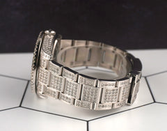 Rolex 36mm Oyster Perpetual 10ct Iced Out Steel Celebration Dial Watch 116000