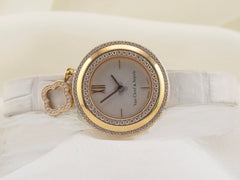 Van Cleef & Arpels Charms Mini Watch 25.5mm 18K RG Silver Dial VCAR0298000