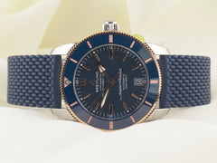 Breitling Superocean Héritage II B20 SS & 18K RG Blue Dial MSRP $7,250