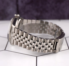 Rolex 36mm Datejust Mens Stainless Steel Watch Fluted Jubilee Silver Dial 1601