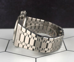 Audemars Piguet Royal Oak 41mm Chronograph White Dial Steel Watch 26320ST Papers