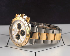 Rolex Daytona Cosmograph 40mm 18k/Steel Men's Oyster METEORITE Dial Watch 116523