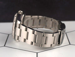 Rolex 34mm Oyster Perpetual Air King Blue Dial Steel Mens Watch 114210