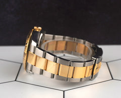 Rolex Datejust 36mm Gold Turn-O-Graph 2-Tone 18k Yellow Gold Oyster Mens 116263