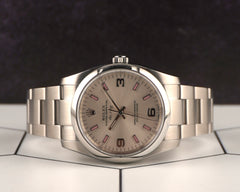 Rolex 34mm Oyster Perpetual Air King Silver Dial Steel Men's Watch 114200