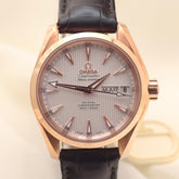 Omega Seamaster 38.5mm 18K RG Silver Tapestry Dial 231.53.39.22.02.001