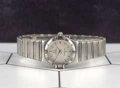 Omega 22mm Constellation Silver Dial Stainless Steel Quartz Watch 1562.30.00