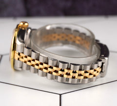 Rolex Ladies Datejust 26mm 18k Gold & Steel Watch ICED 1.5ct Diamonds White Dial