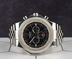 Breitling 49mm Bentley GMT Black Dial Stainless Steel Men's Watch A47362