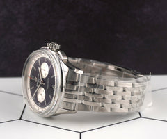 Breitling 42mm Premier B01 Chronograph Green Dial Steel Men's Watch AB0118