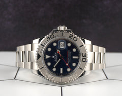Rolex 40mm Yacht-master Platinum Blue Dial Automatic Men's Watch 126622