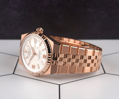 Rolex 36mm Land-Dweller 18K Rose Gold Men's Watch 127235