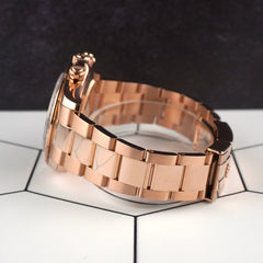 Rolex 40mm Daytona 18K Rose Gold Black Dial Mens Watch 116505