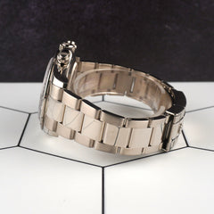 Rolex 40mm Daytona White Gold Silver Dial Mens Watch 116509