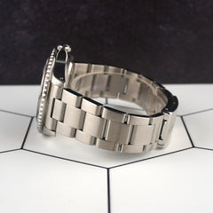 Rolex 40mm GMT MasterII Coke Black/Red Bezel Steel Black Dial Mens Watch 16710