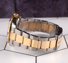Rolex Men Datejust 36mm Turn-O-Graph 18K Yellow Gold/Steel Watch Oyster 116263