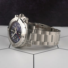 Breitling Avenger Chronograph GMT 45mm Steel Mens Watch A24315
