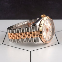 Rolex 36mm Datejust Turn-O-Graph 18K Rose Gold/Steel Jubilee Watch 116261