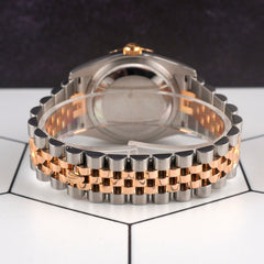 Rolex 36mm Datejust Turn-O-Graph 18K Rose Gold/Steel Jubilee Watch 116261