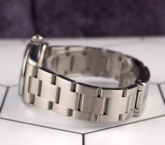 Rolex Oyster Perpetual 31mm Stainless Steel Baby Blue Dial Watch Ref 67480