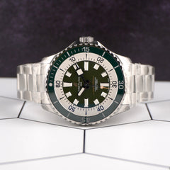 Breitling 44mm Superocean Green Dial Steel Men's Watch A17376