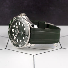Omega 42mm Seamaster Diver Green Dial Steel Men's Watch 210.32.42.20.10.001