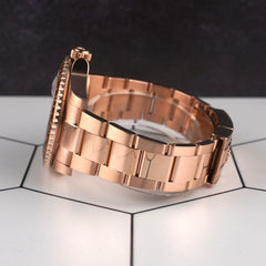 Rolex 40mm GMT Master II Black Brown Root Beer Rose Gold Mens Watch 126715