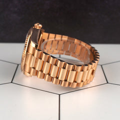 Rolex 41mm President Day-Date II Rose Gold Black Dial Men's Watch 218235