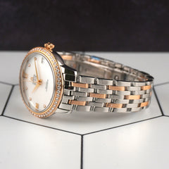 Omega 32.7mm De Ville Prestige RG Steel Auto Steel Watch 424.25.33.20.55.002
