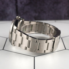 Rolex 34mm Oyster Perpetual Air King Silver Dial Steel Mens Watch 114200