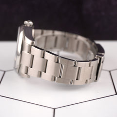 Rolex Oyster Perpetual 36mm Blue Dial Steel Mens Watch 116000