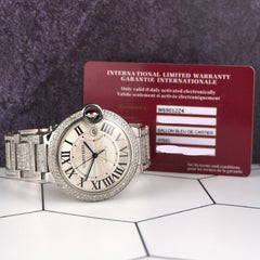 Cartier Ballon Bleu 42mm Automatic Silver Dial Steel Mens Watch 3765/W69012Z4